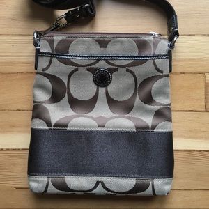 COACH signature logo crossbody